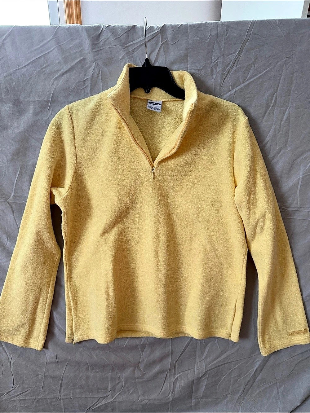 Old Navy Fleece Quarter Zip Yellow Medium